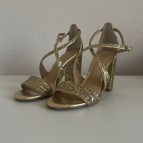 Jewel Badgley Mischka Shoes - Gold Heels